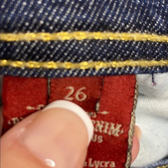 Dry Aged Denim James Jeans Antique Gold Bootleg - Picture 11 of 16